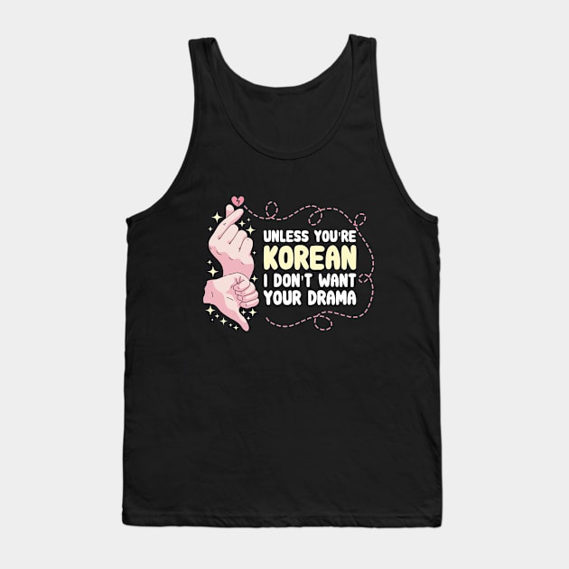 K-Drama Gift for Korean Drama Lovers Tank Top by Design Seventytwo